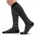 Smoke and Black Stripes Knee High Socks - Angel's House of Design Co.