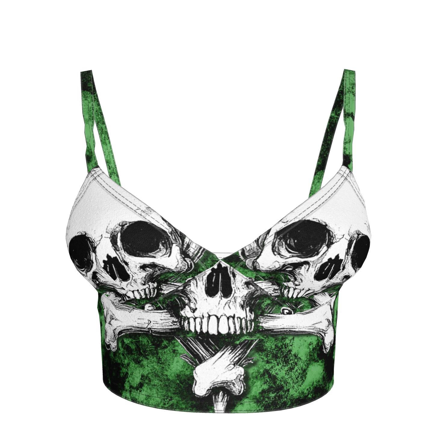 Green Skeletitty Bralette