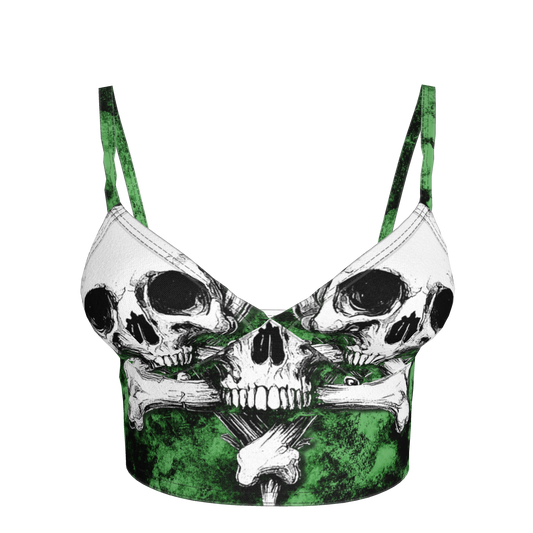 Green Skeletitty Bralette