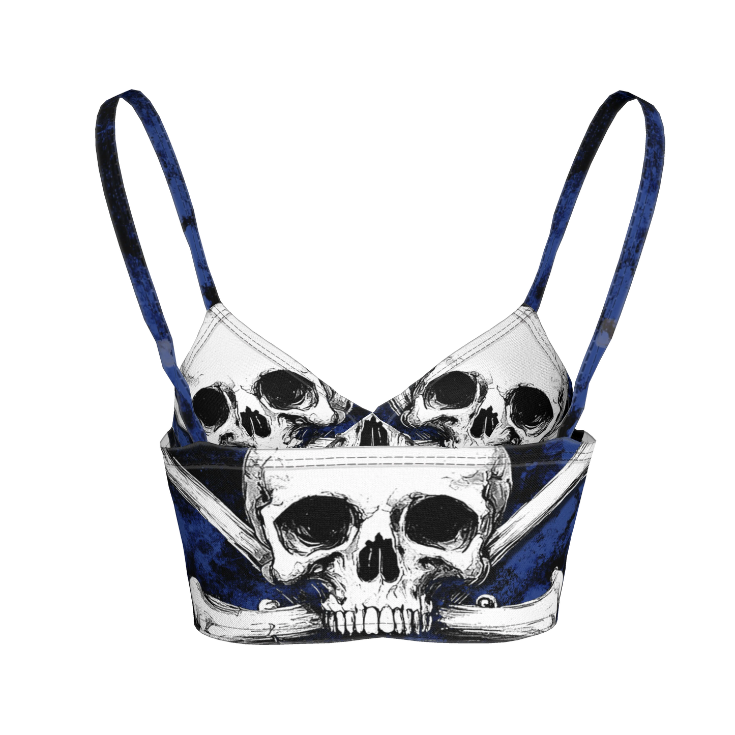 Blue Skeletitty Bralette