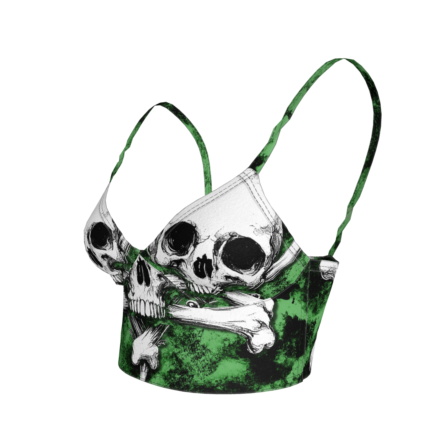 Green Skeletitty Bralette