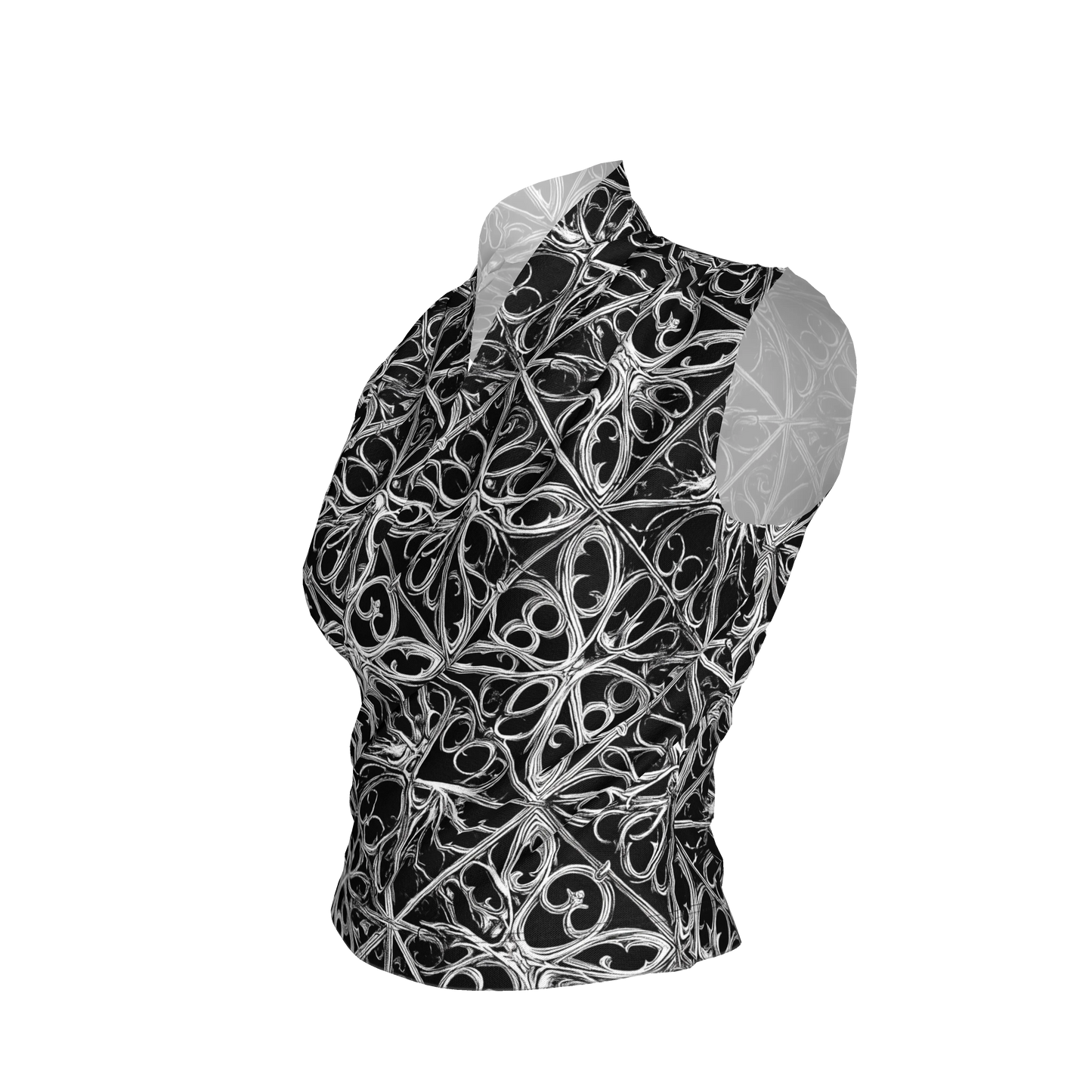 Gothic Lattice Surplice Top