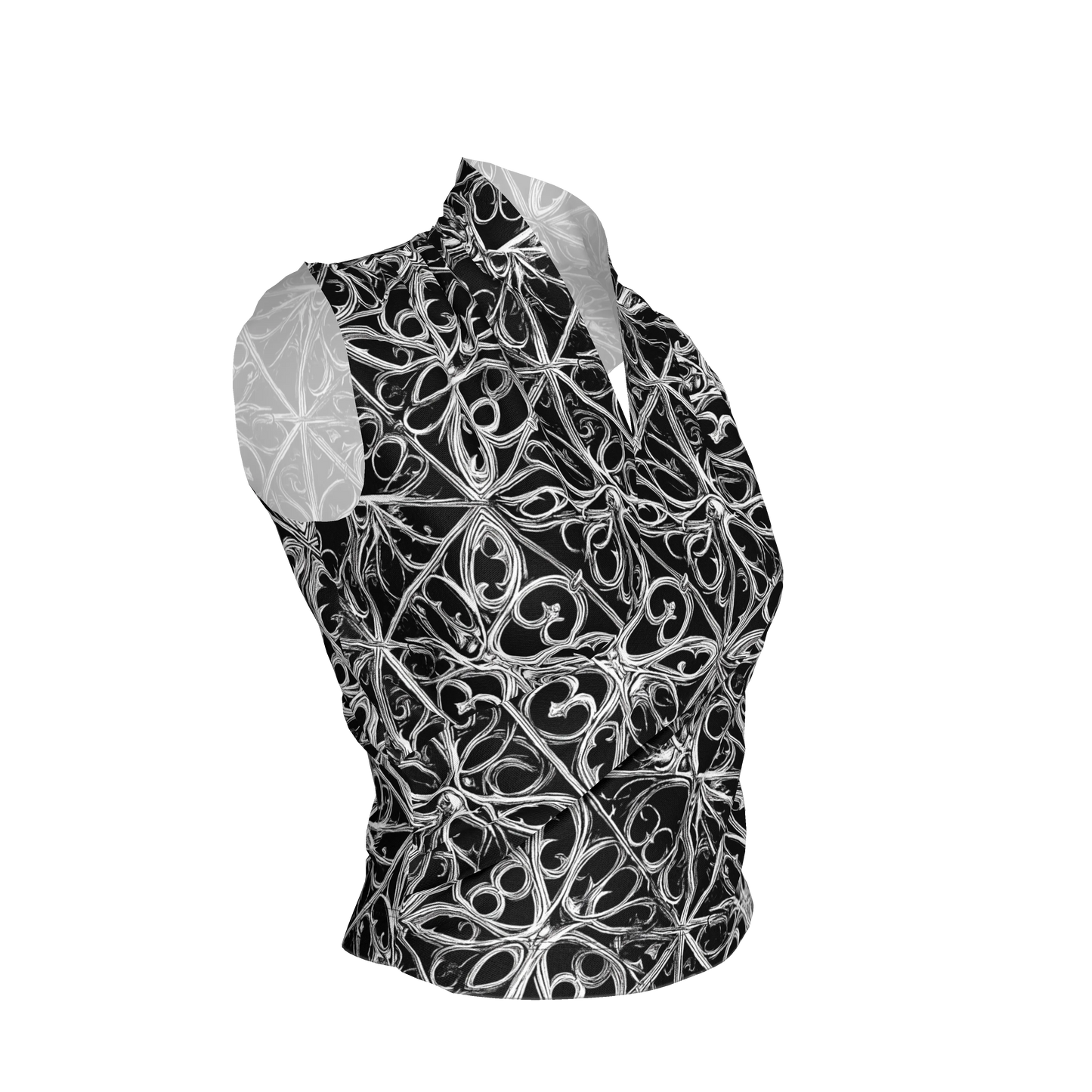 Gothic Lattice Surplice Top