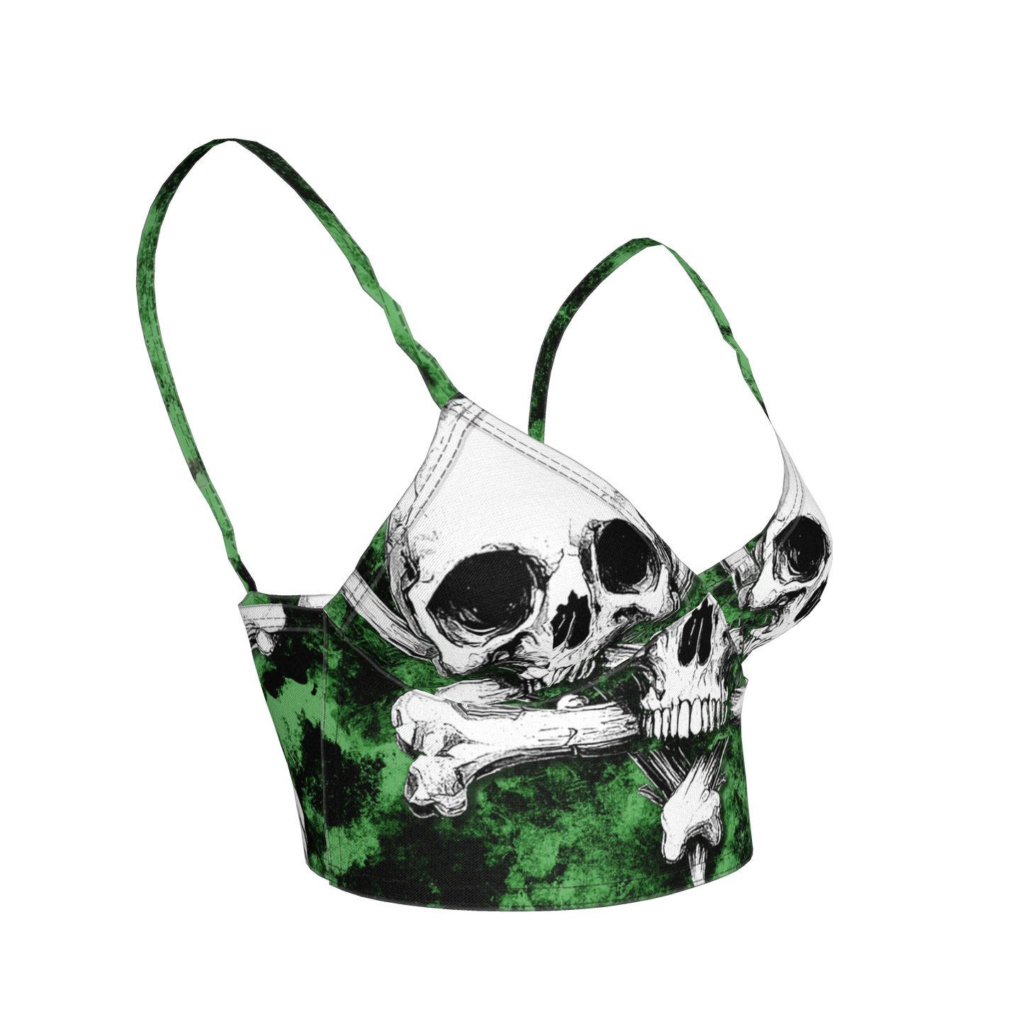 Green Skeletitty Bralette