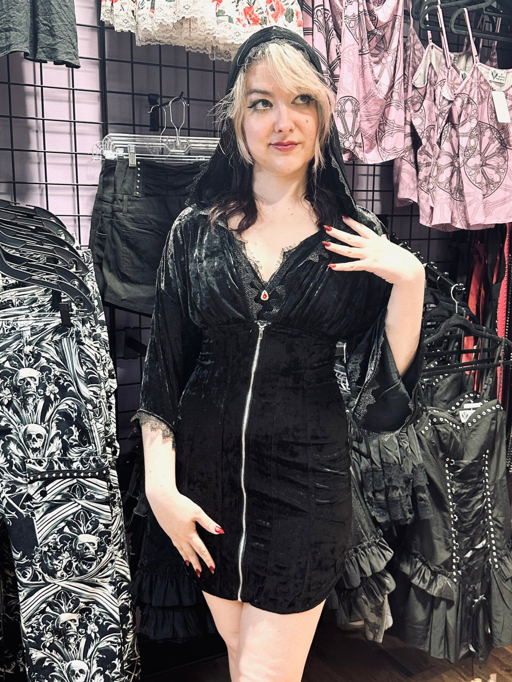 Sorcerer’s Hooded Dress - Angel's House of Design Co.