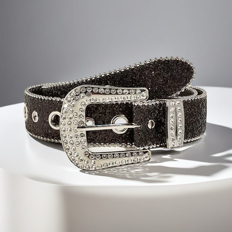 Sparkle Rhinestone Belt with Oversized Grommets - Angel's House of Design Co.
