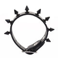 Spike Black Leather Bracelet - Angel's House of Design Co.