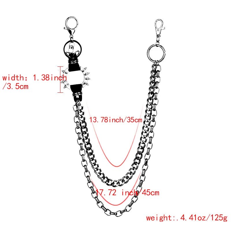 Spiked Wallet Chains - Angel's House of Design Co.