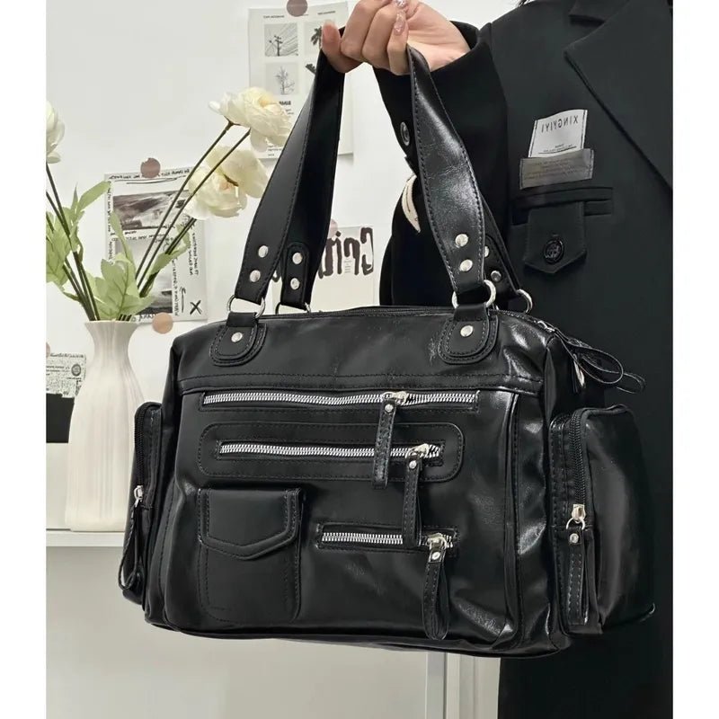 Square Vegan Leather Tote Bag - Angel's House of Design Co.
