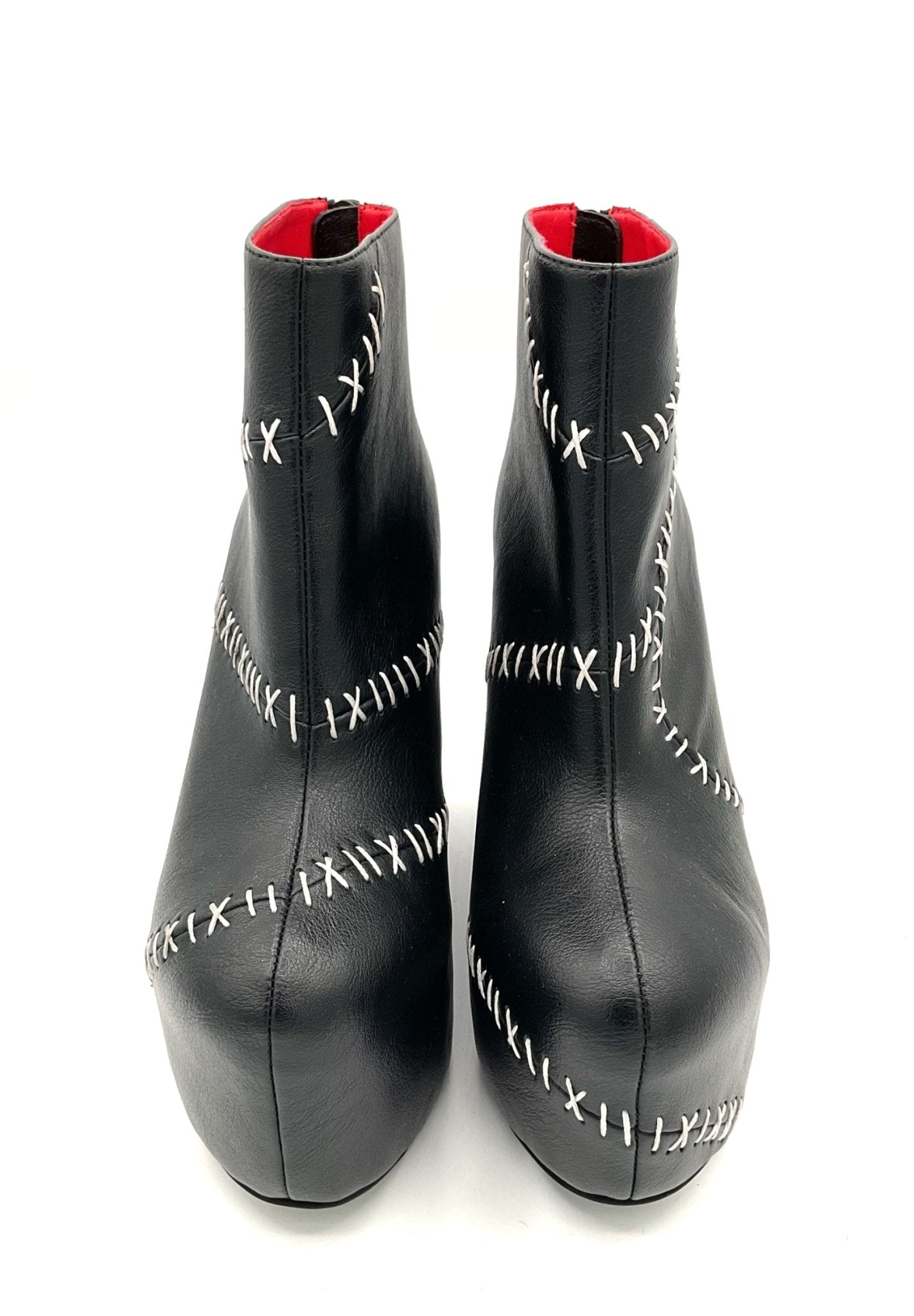 Stitches Contrast Wedge Boot - Angel's House of Design Co.