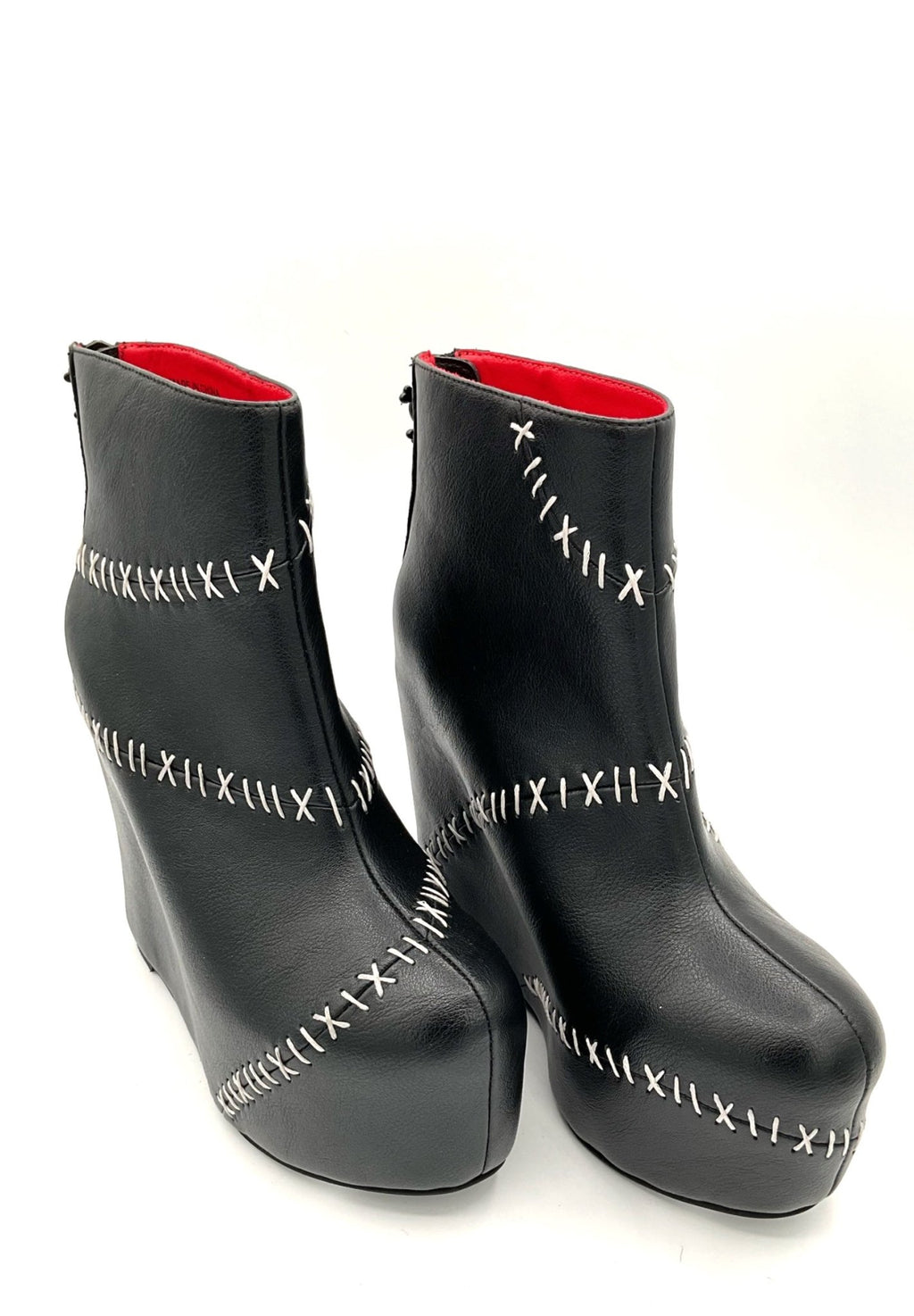 Stitches Contrast Wedge Boot - Angel's House of Design Co.