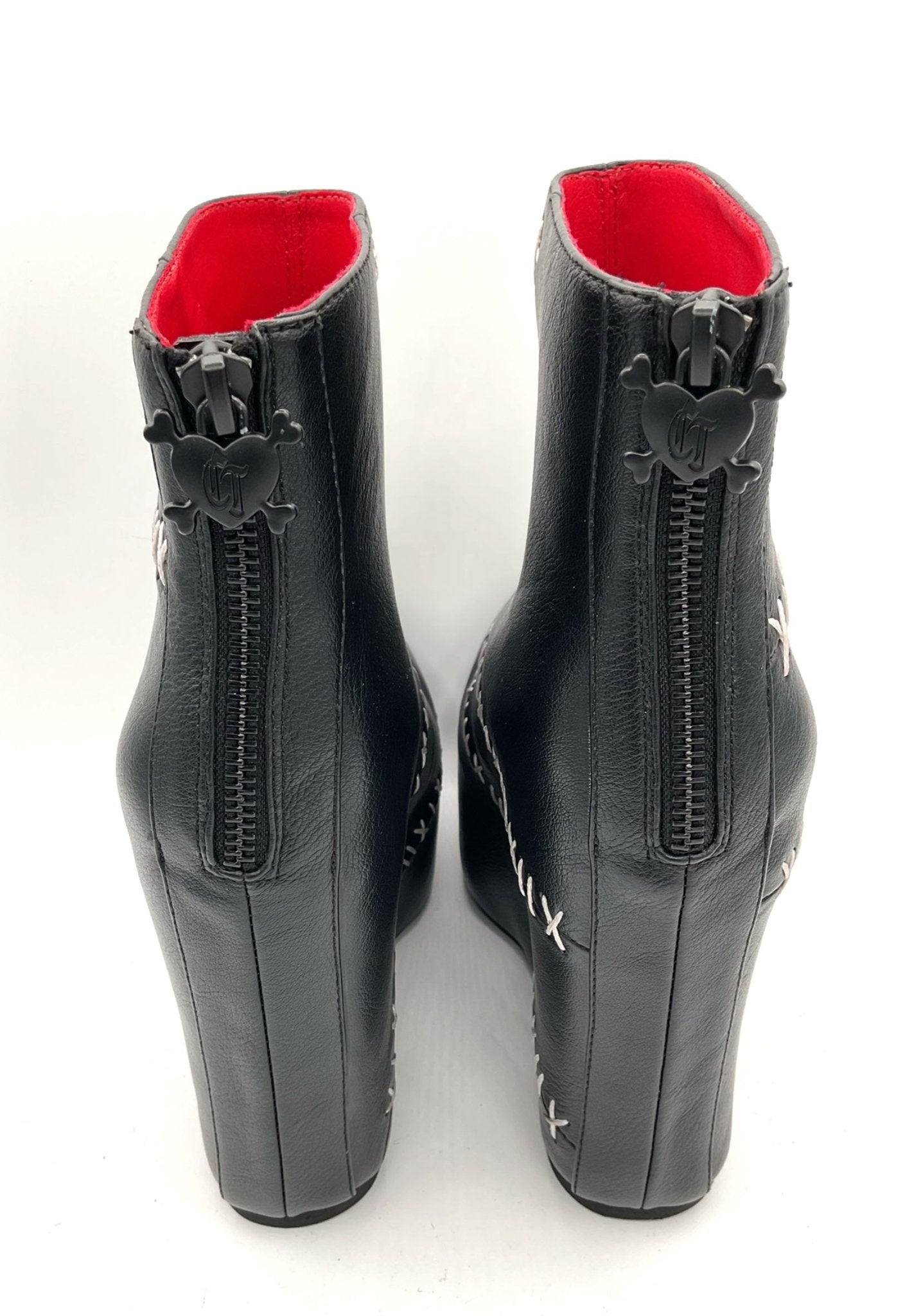 Stitches Contrast Wedge Boot - Angel's House of Design Co.