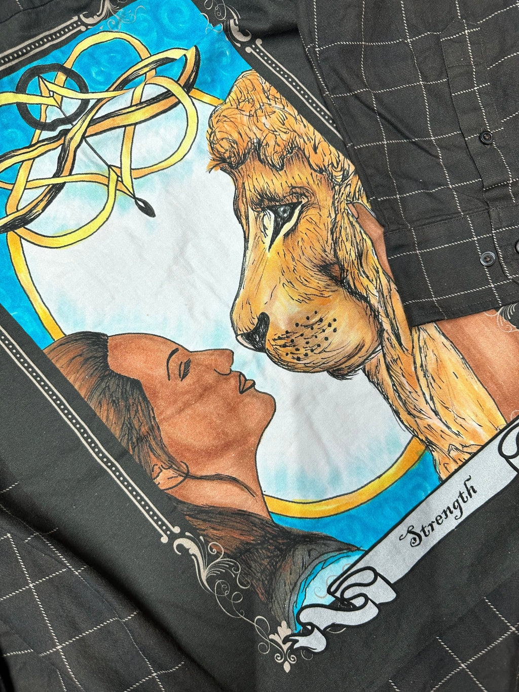 Strength Flannel (original art) - Angel's House of Design Co.