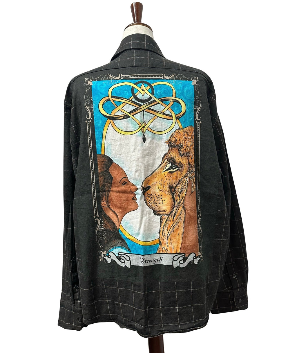 Strength Flannel (original art) - Angel's House of Design Co.