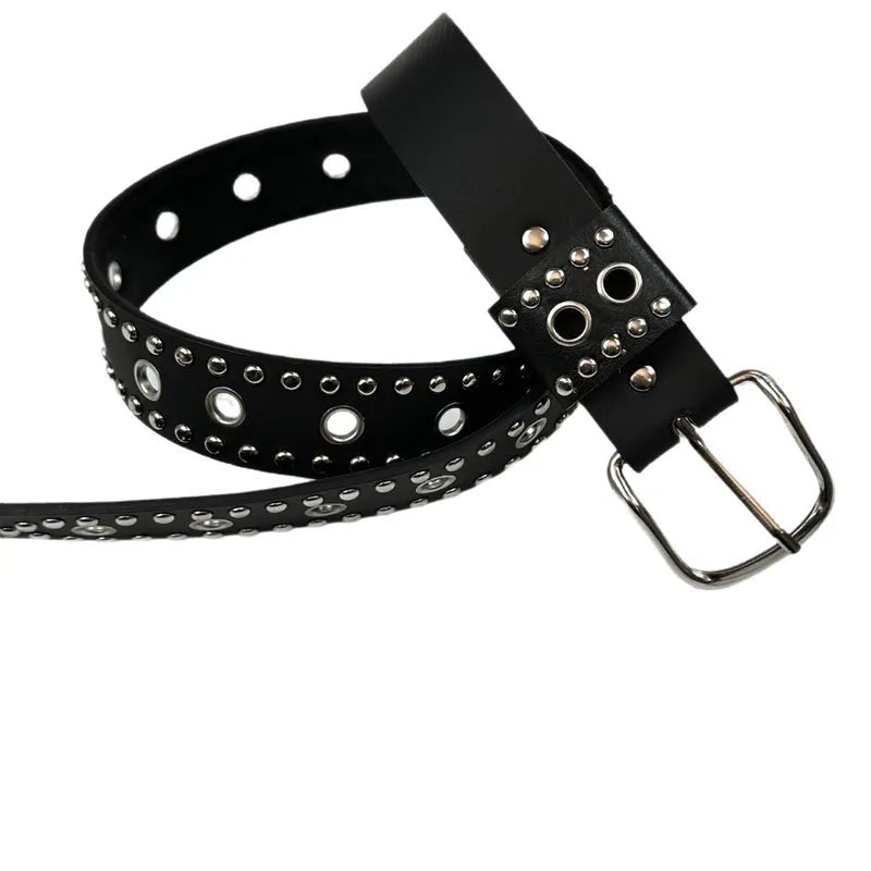 Studded Belt with Oversized Grommets - Angel's House of Design Co.