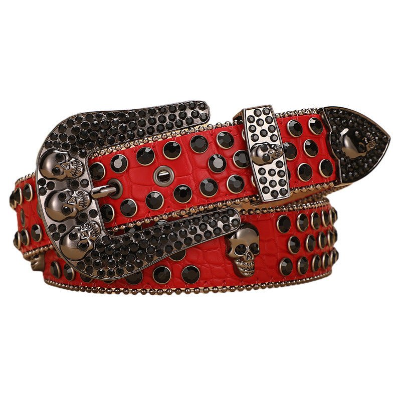 Studded PU Leather Goth Western Belt - Angel's House of Design Co.