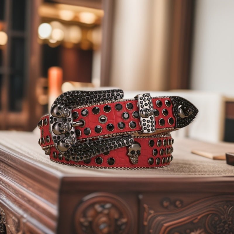 Studded PU Leather Goth Western Belt - Angel's House of Design Co.