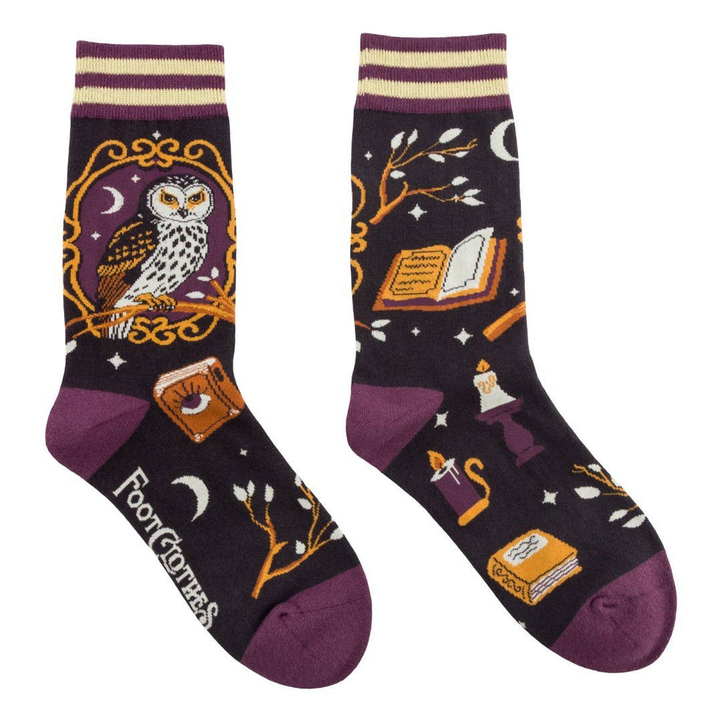 Supervisor Owlfred Crew Socks - Angel's House of Design Co.