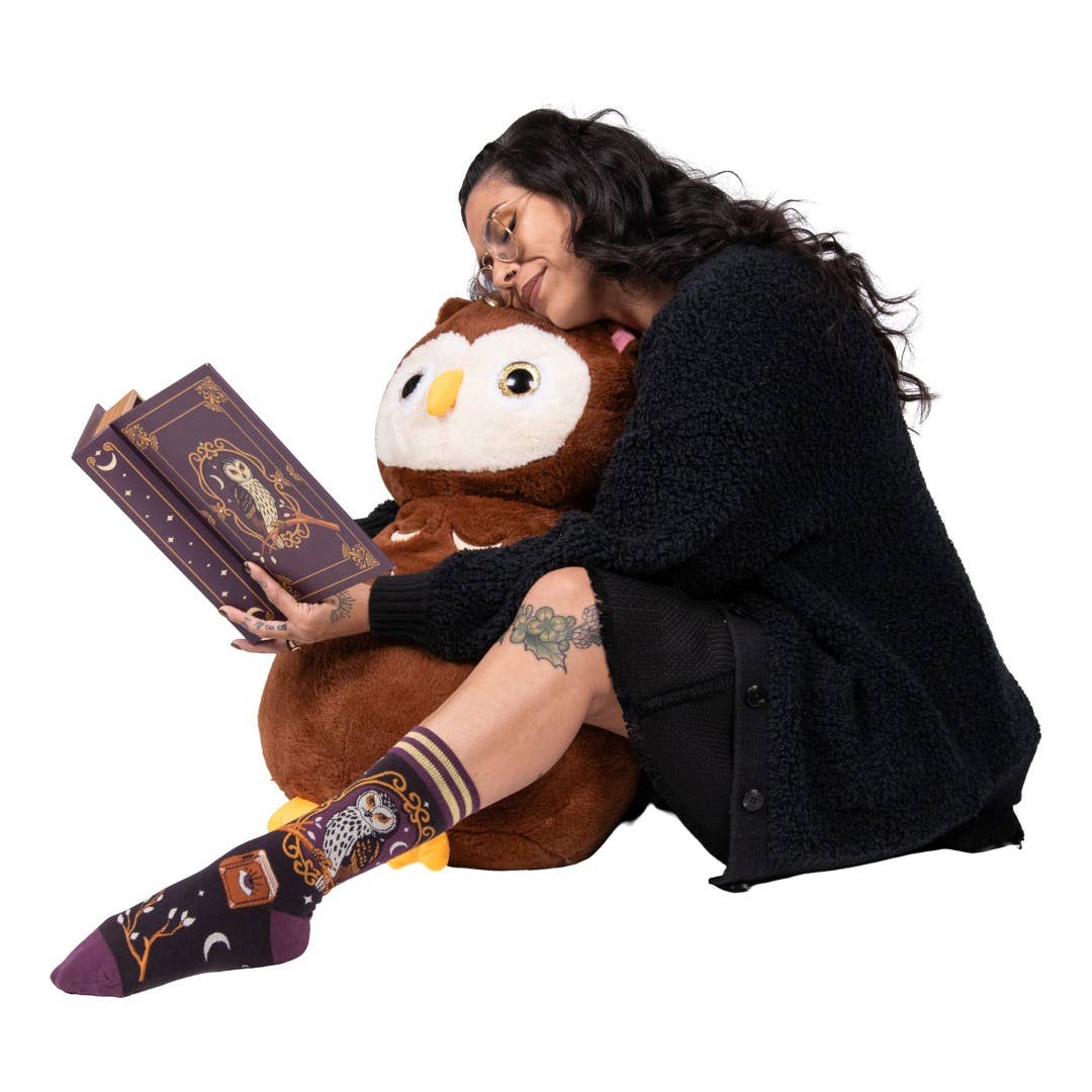 Supervisor Owlfred Crew Socks - Angel's House of Design Co.