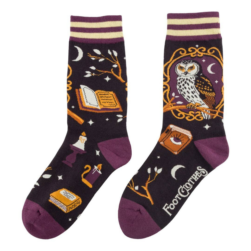 Supervisor Owlfred Crew Socks - Angel's House of Design Co.