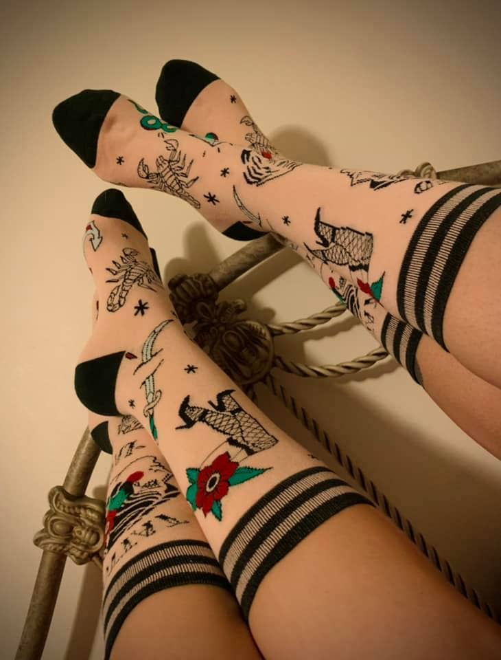 Tattooed Lady Socks - Angel's House of Design Co.
