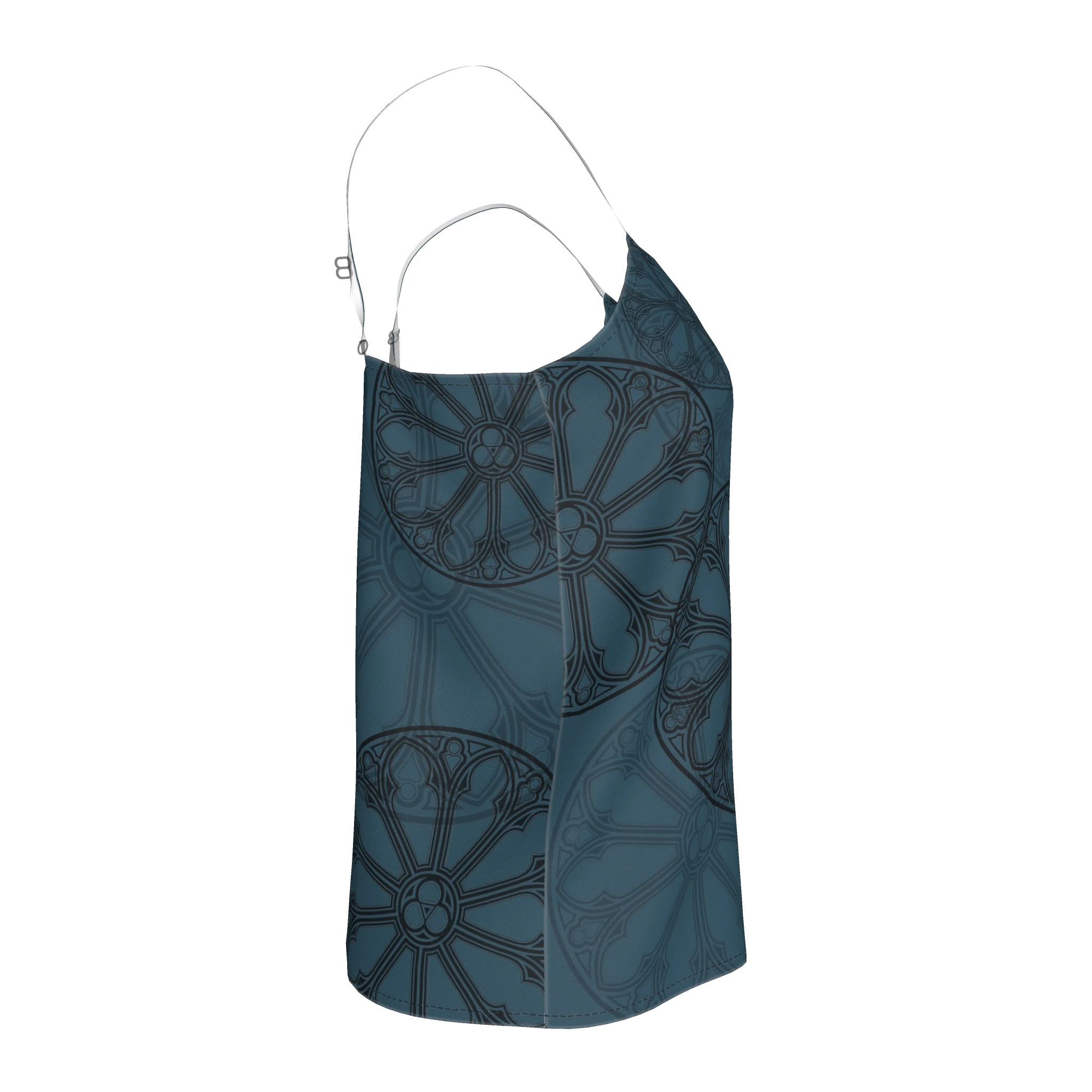 Teal Rose Window Camisole - Angel's House of Design Co.
