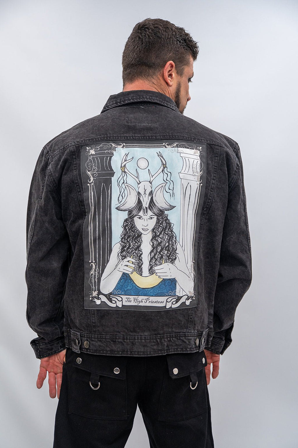 The High Priestess Denim Jacket - Angel's House of Design Co.
