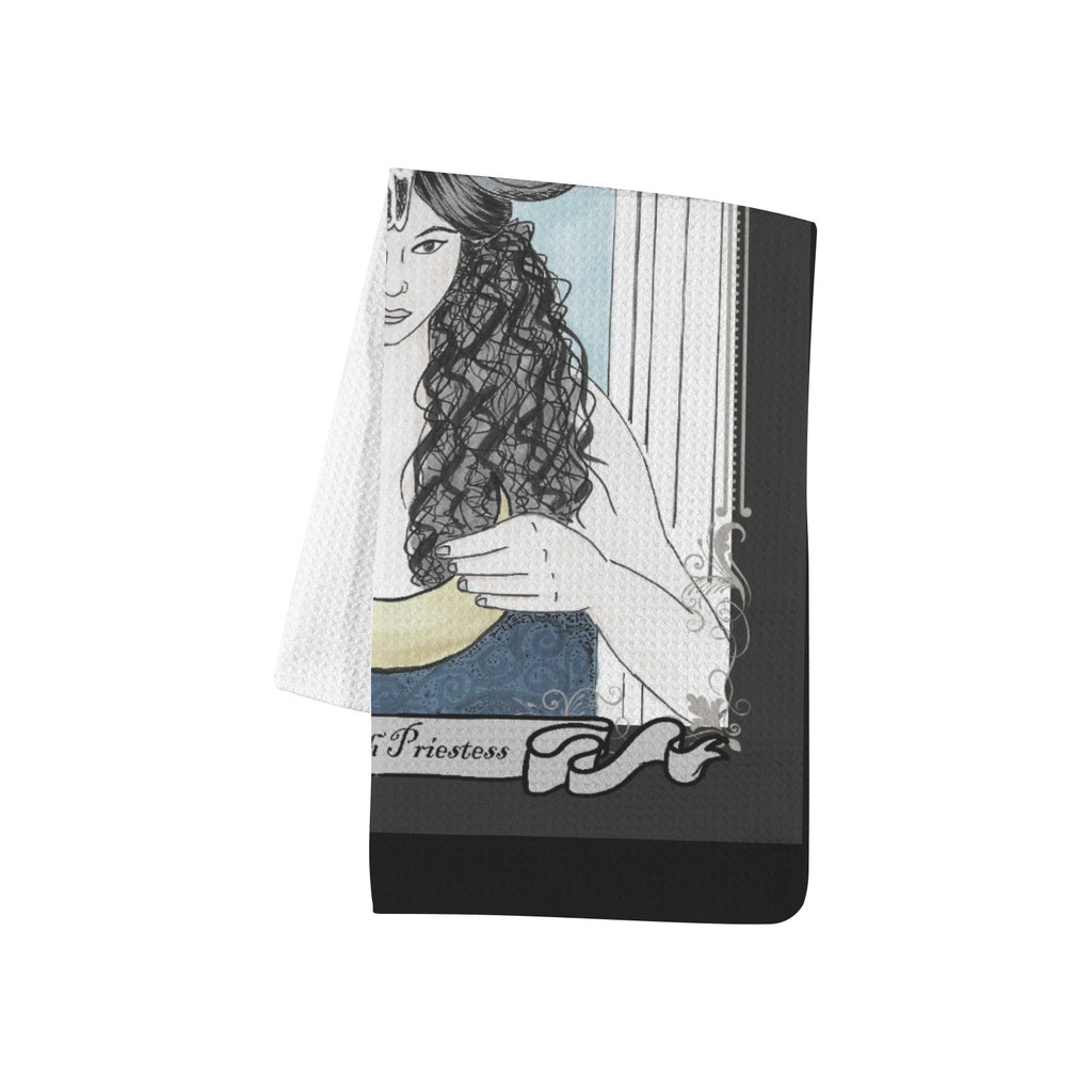 The High Priestess Tarot Art Kitchen Hand Towel 40X60cm - Angel's House of Design Co.