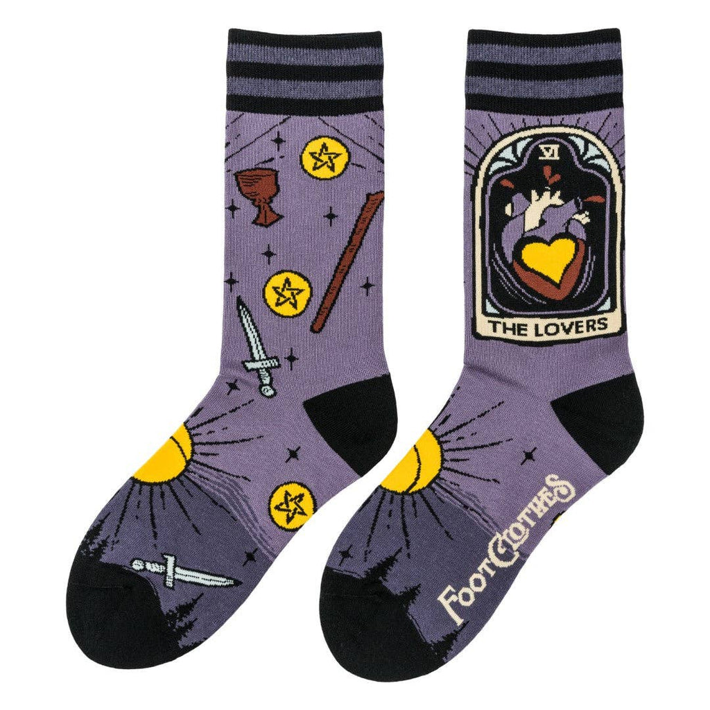 The Lovers Tarot Nouveau Crew Socks - Angel's House of Design Co.