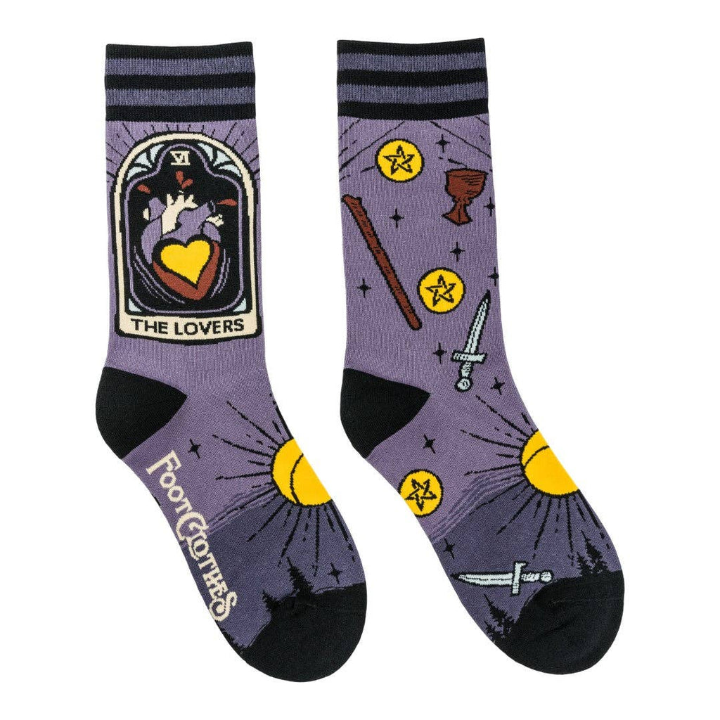 The Lovers Tarot Nouveau Crew Socks - Angel's House of Design Co.