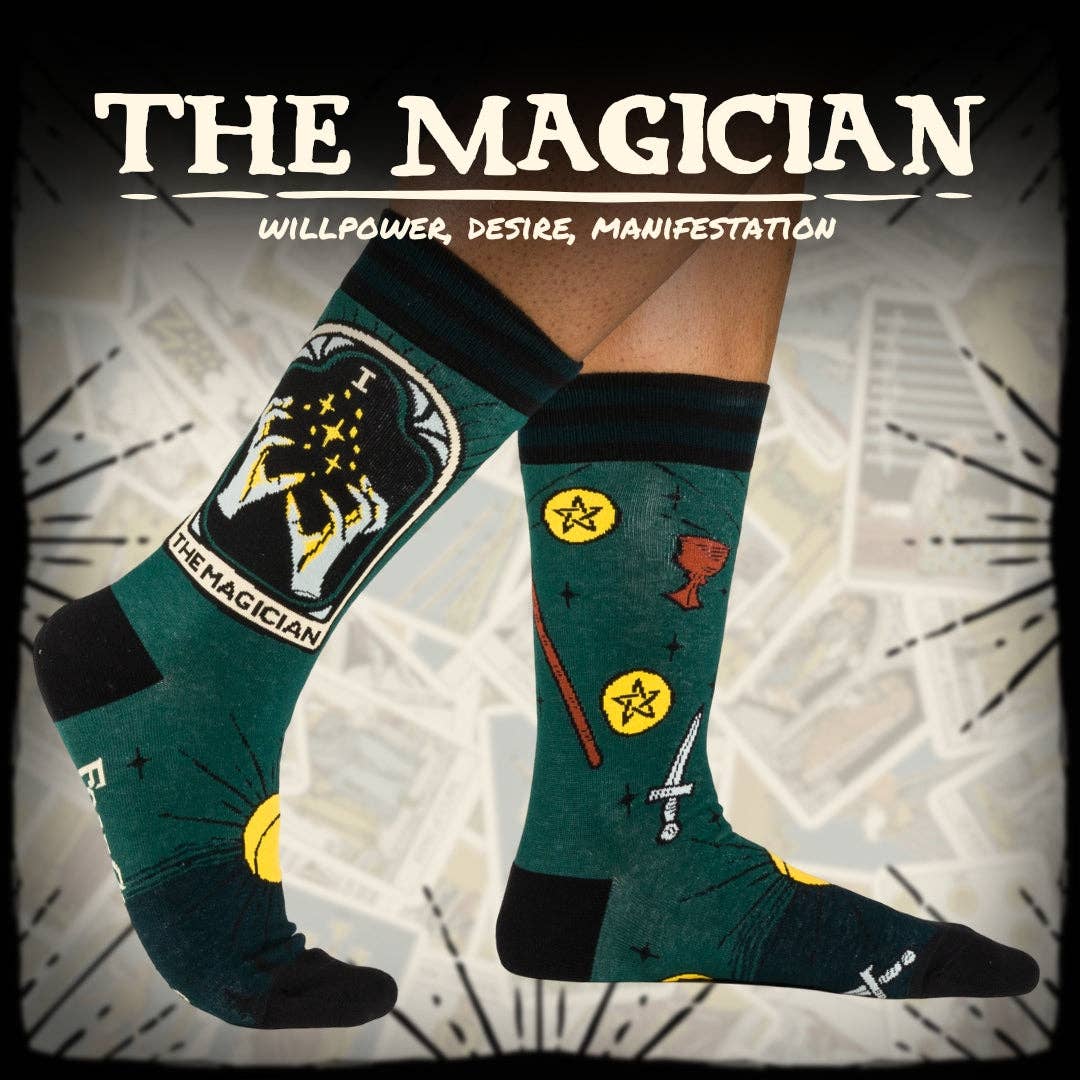 The Magician Tarot Nouveau Crew Socks - Angel's House of Design Co.