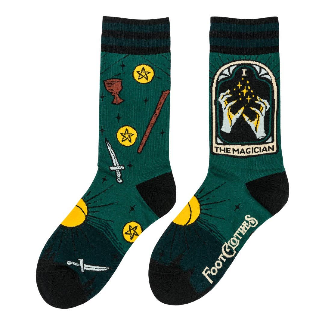 The Magician Tarot Nouveau Crew Socks - Angel's House of Design Co.