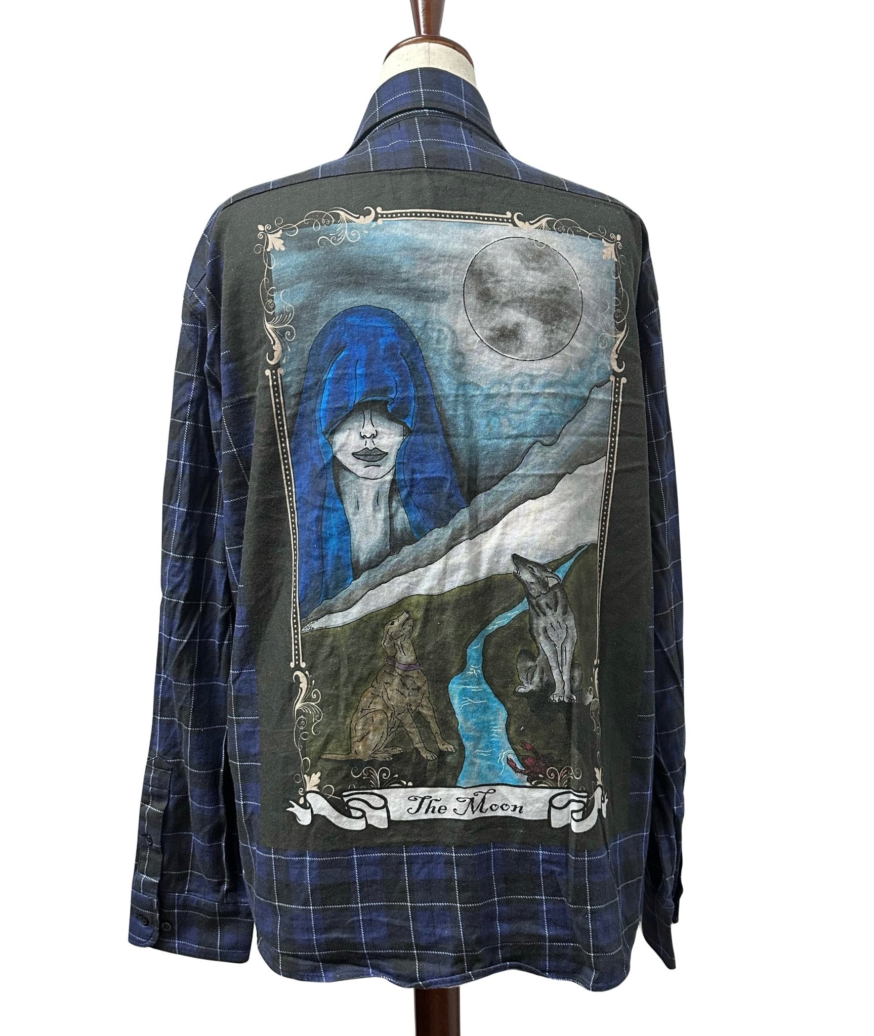 The Moon Flannel (original art) - Angel's House of Design Co.