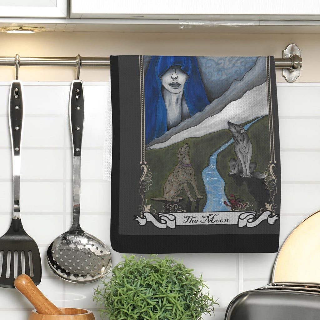 The Moon Tarot Kitchen Hand Towel 40X60cm - Angel's House of Design Co.
