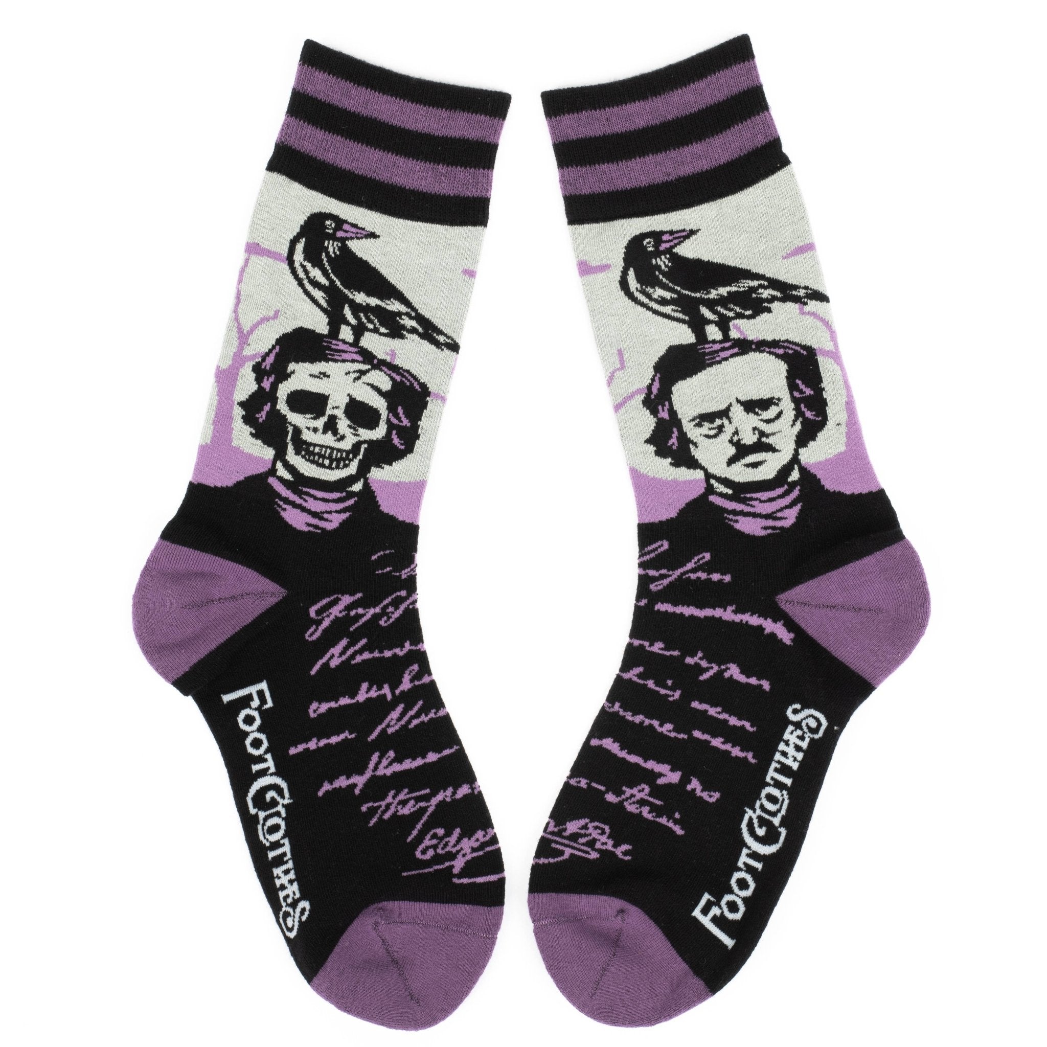 The Raven Poe Socks - Angel's House of Design Co.