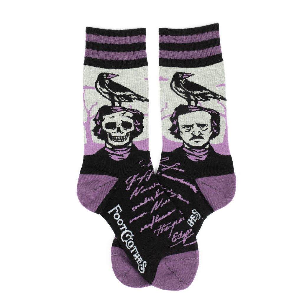 The Raven Poe Socks - Angel's House of Design Co.
