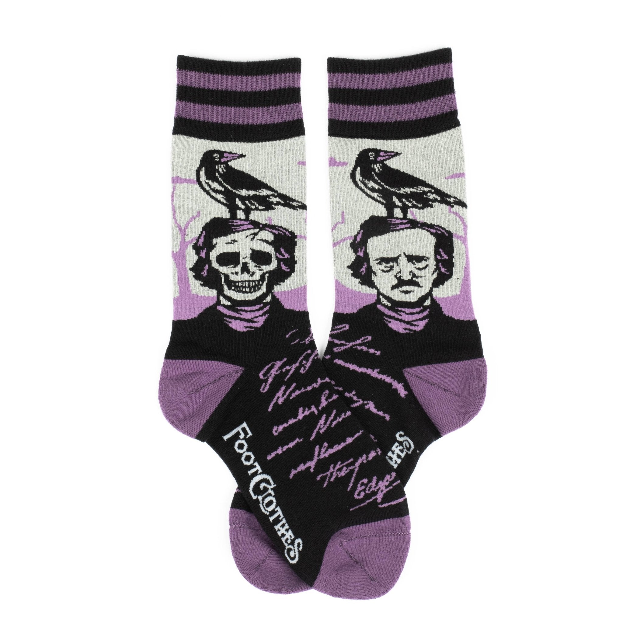 The Raven Poe Socks - Angel's House of Design Co.