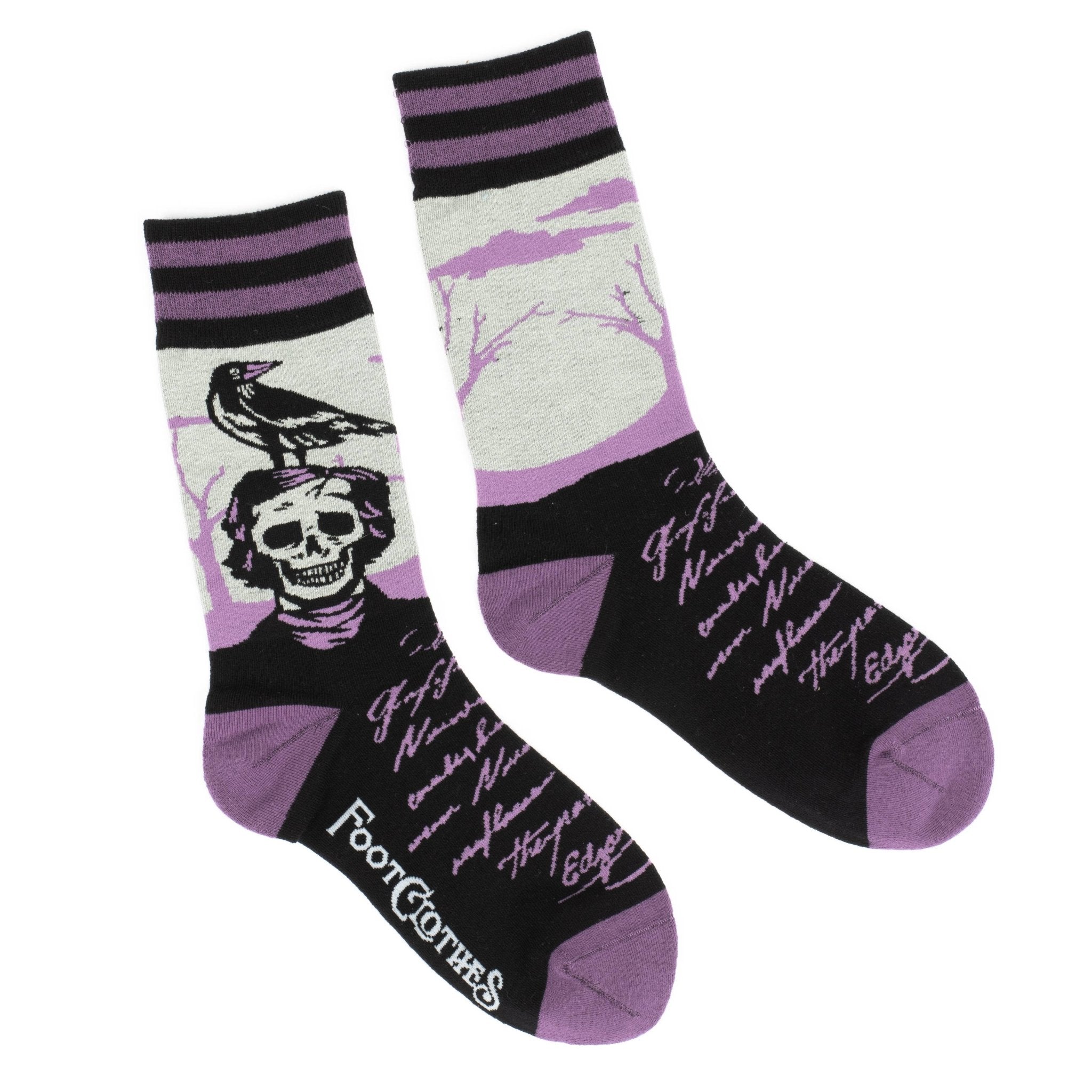 The Raven Poe Socks - Angel's House of Design Co.