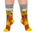 This is Fine. Also, Not Fine. Crew Socks - Angel's House of Design Co.