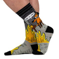 This is Fine: Noir Edition Crew Socks - Angel's House of Design Co.