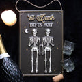 Til Death Do Us Part Skeleton Hanging Metal Sign - Angel's House of Design Co.