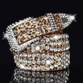 Traditional Leopard Belt with Rhinestones - Angel's House of Design Co.