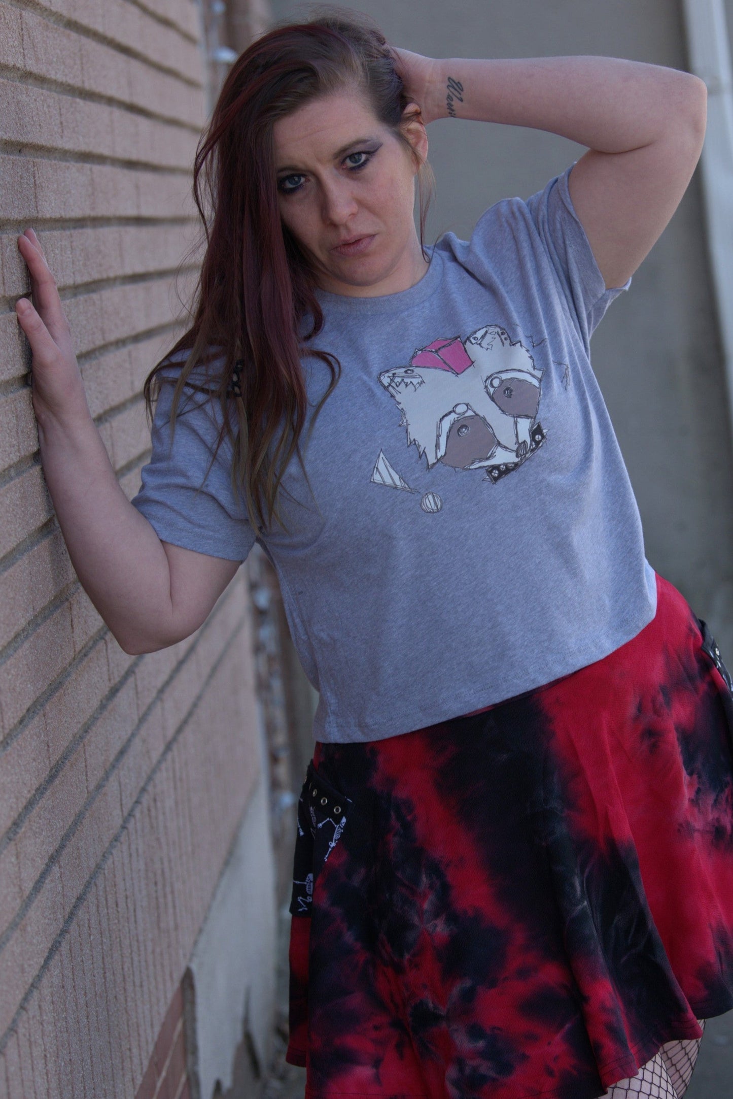 Trash Panda Crop Top