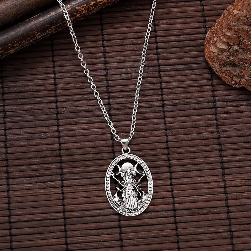 Triple Goddess Oval Necklace - Angel's House of Design Co.