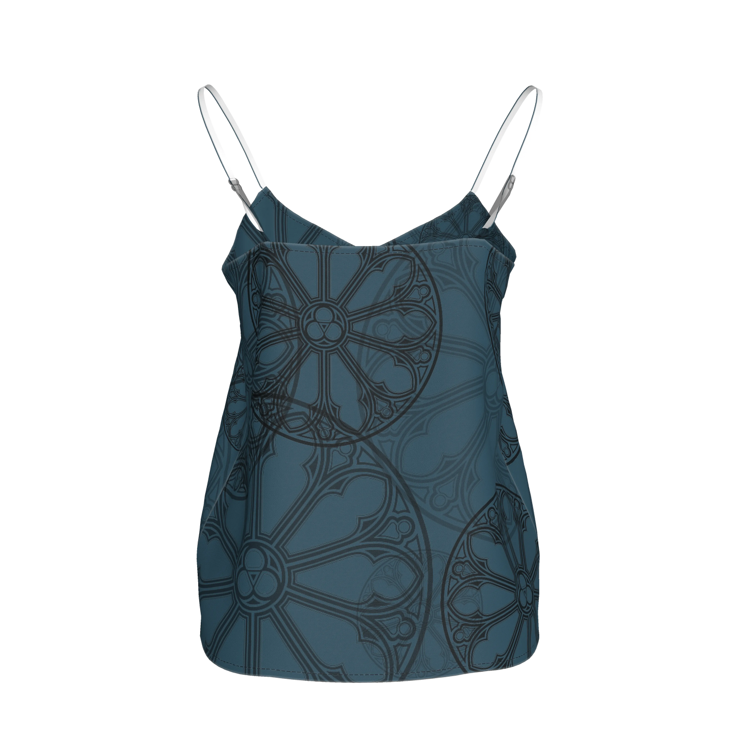 Teal Rose Window Camisole