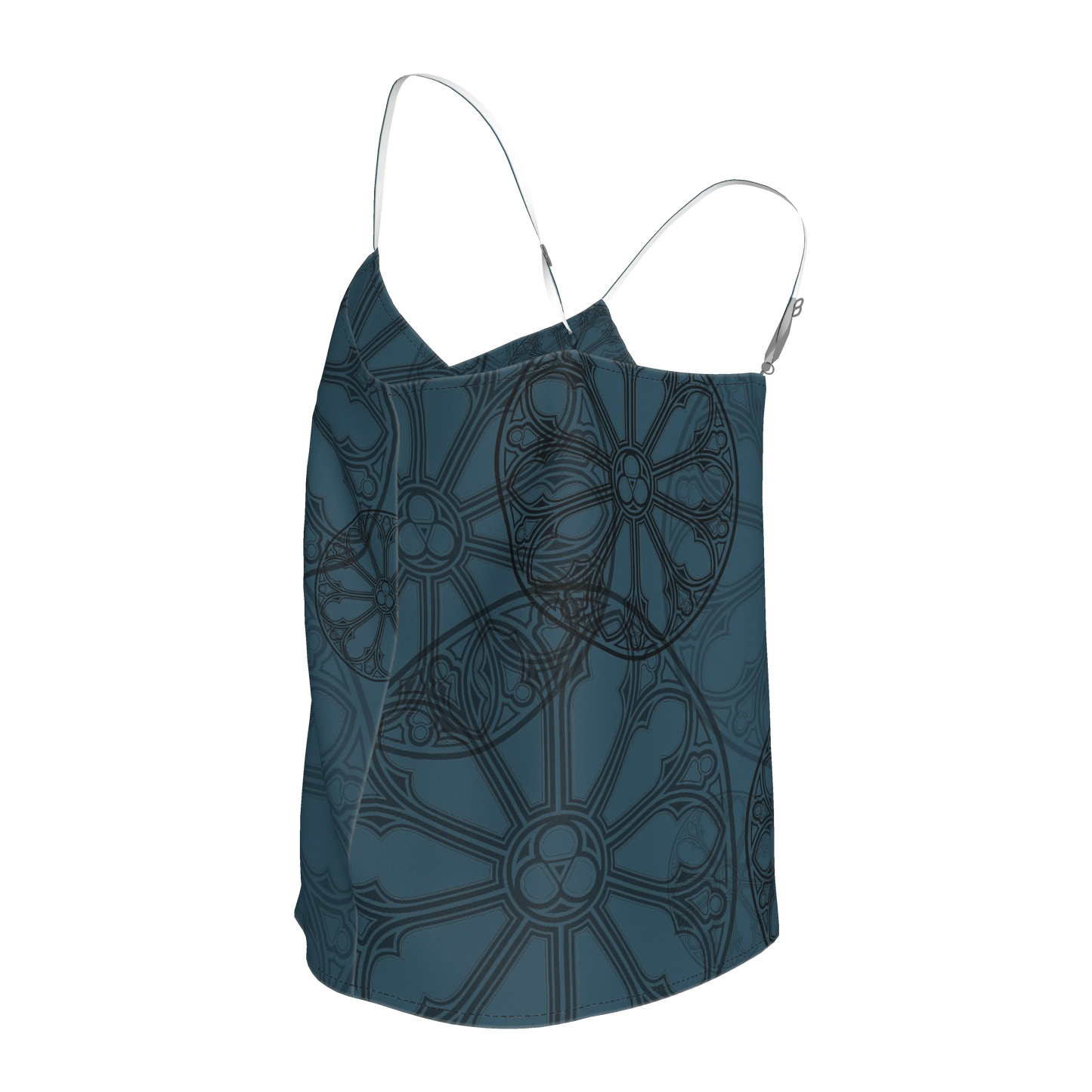 Teal Rose Window Camisole