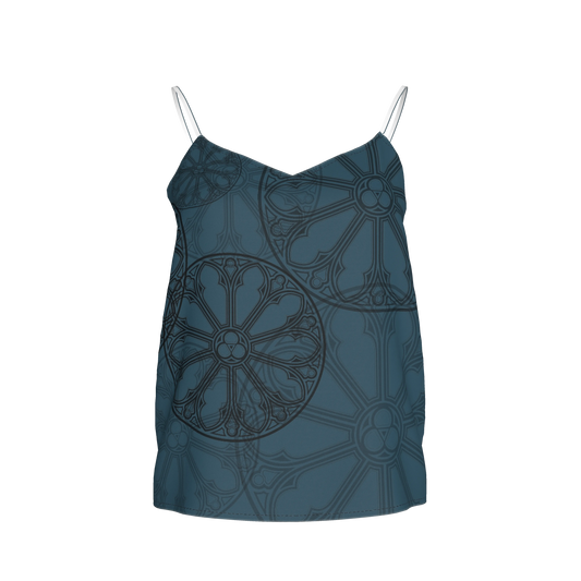 Teal Rose Window Camisole