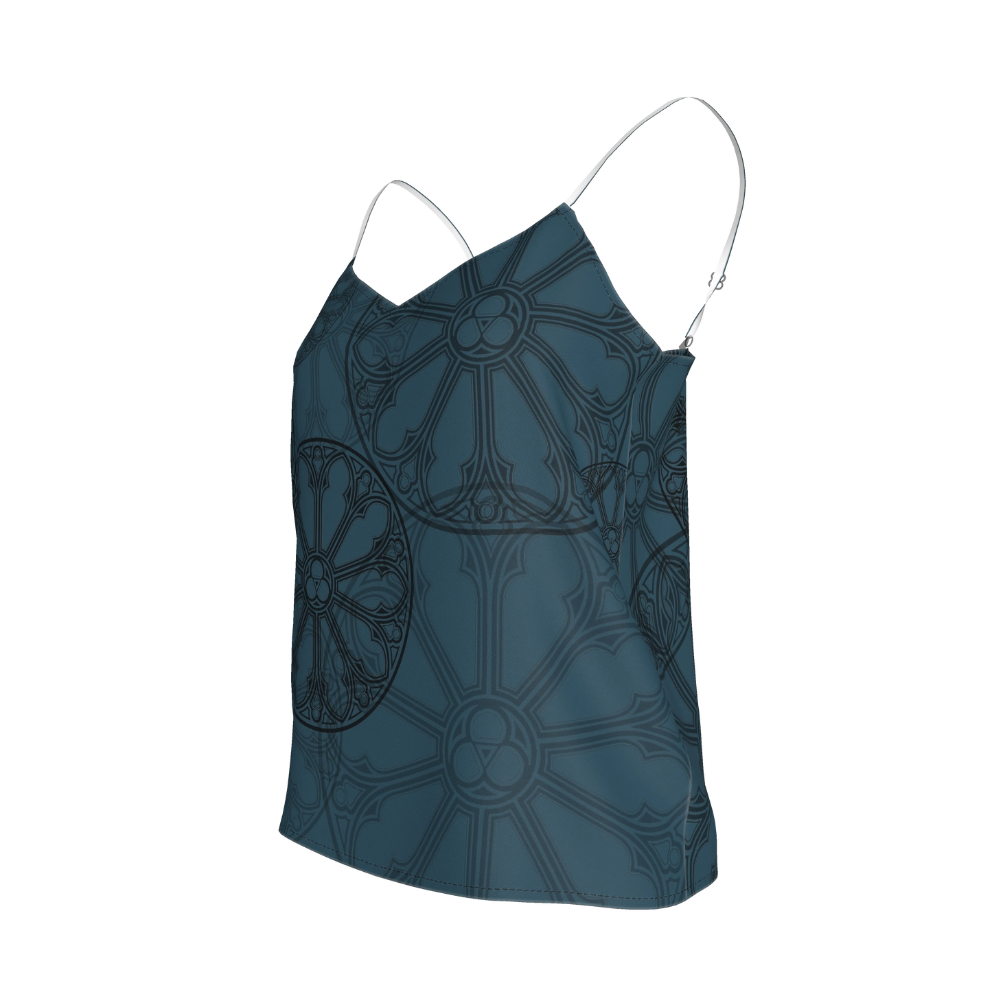 Teal Rose Window Camisole