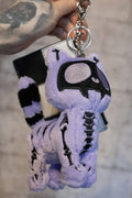 Twilight Purple Skelekitty Plush Keychain [Limited Edition] - Angel's House of Design Co.
