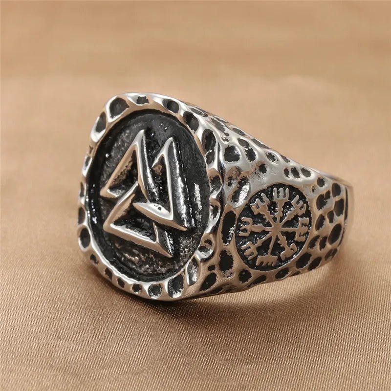 Valknut Titanium Steel Ring - Angel's House of Design Co.
